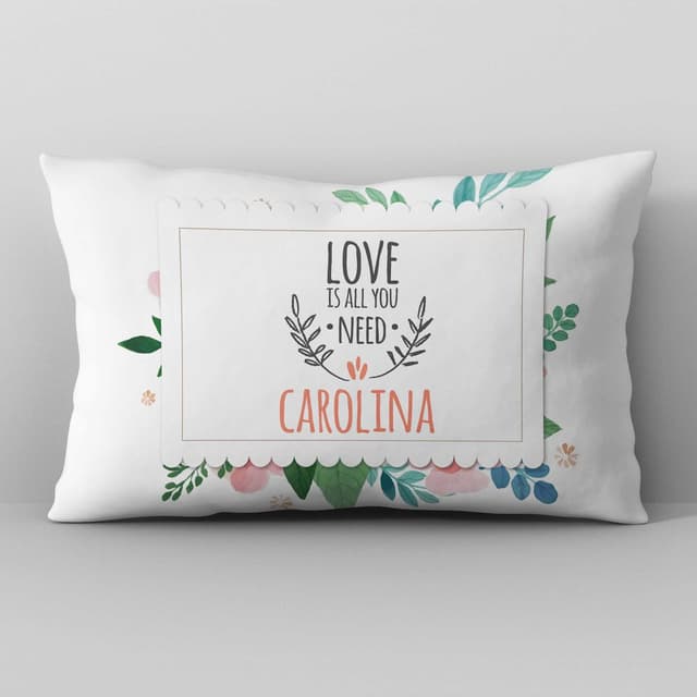 Almohadón personalizado 50x30 Love is all you need