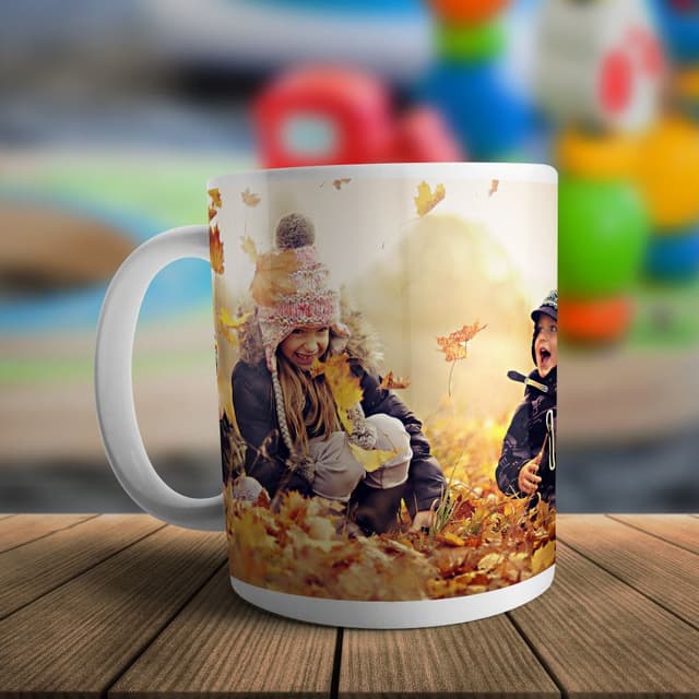 Taza plástico personalizada con foto