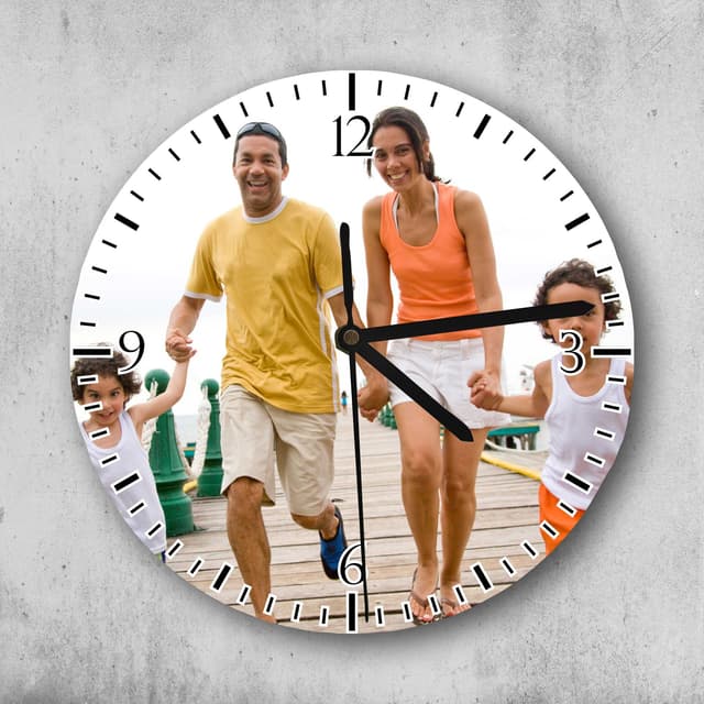 Reloj circular personalizado con foto
