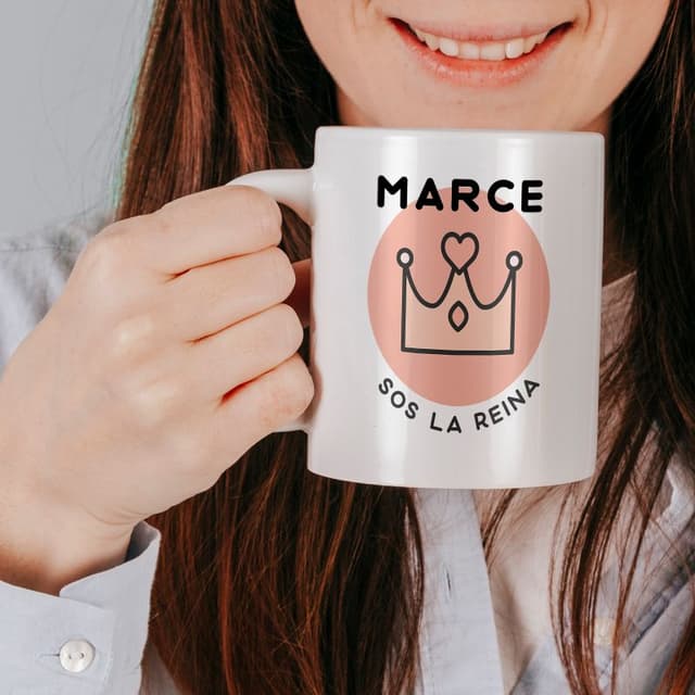 Taza cerámica personalizada Sos la reina