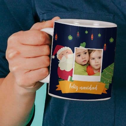 Taza cerámica personalizada Navidad Papá Noel