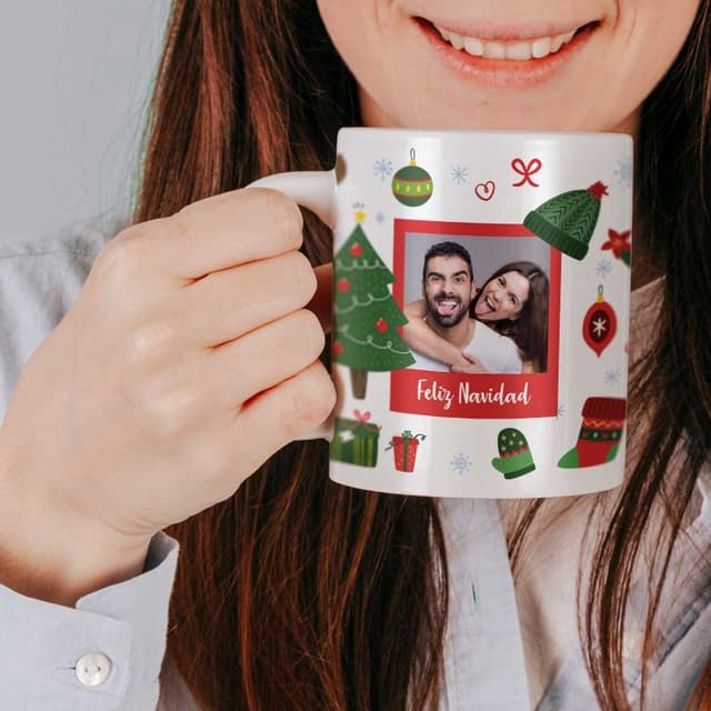 Taza cerámica personalizada Objetos Navidad