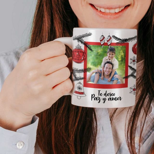 Taza cerámica personalizada Decoración Navidad