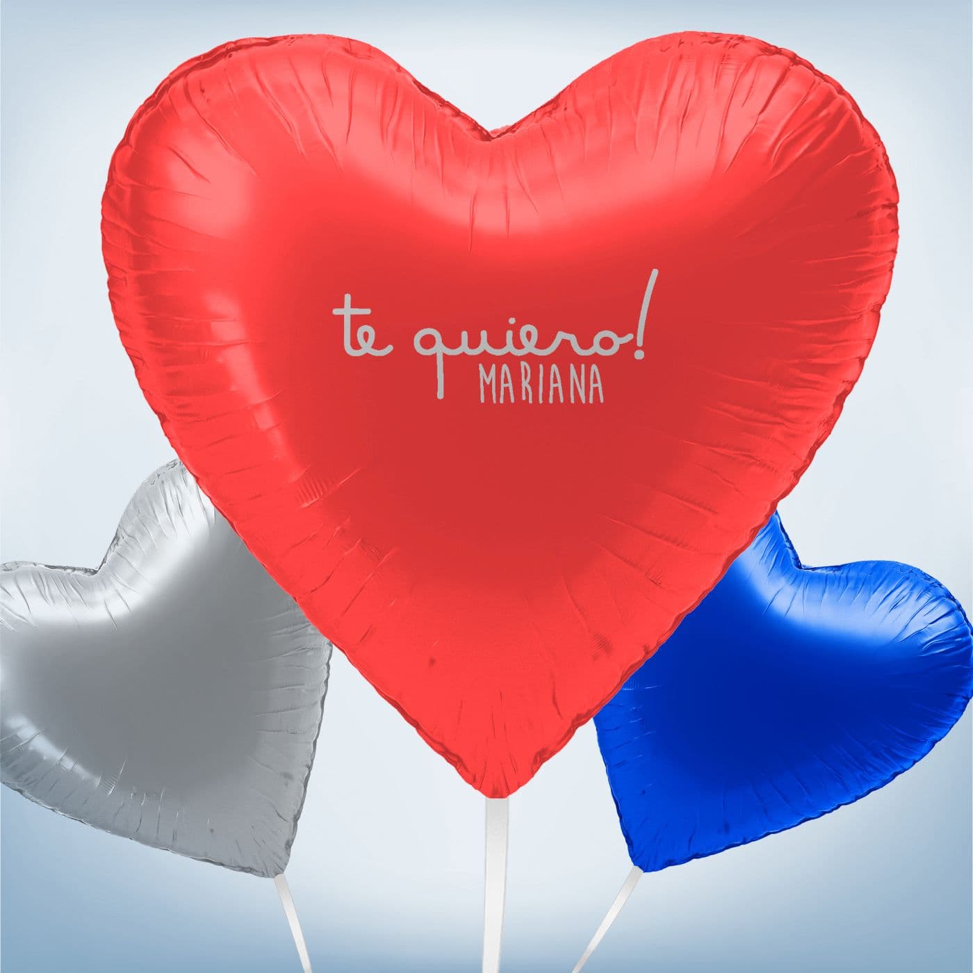 Globo metalizado corazón "Te quiero" - 0