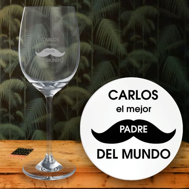 Copa grabada El mejor padre del mundo