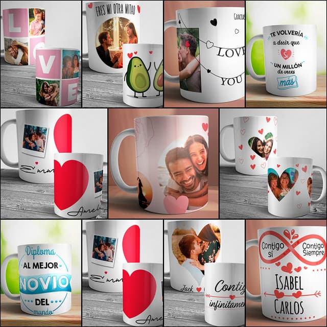 Regalos personalizados de plantillas para sublimar