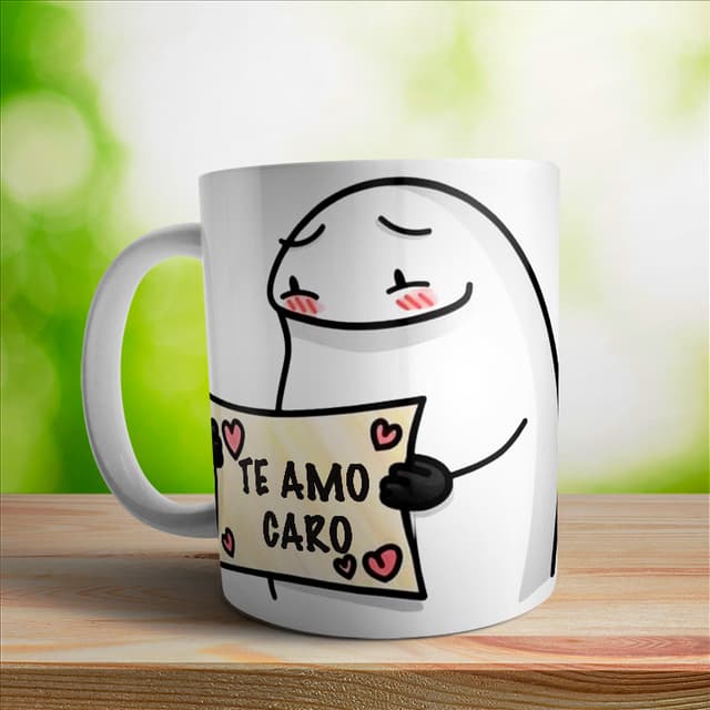 Taza personalizada Flork mensaje en cartel