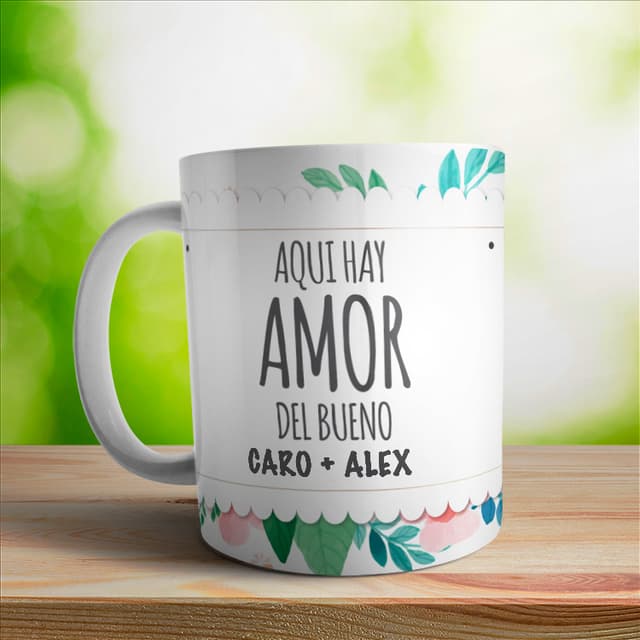 Taza amor del bueno para San Valentin