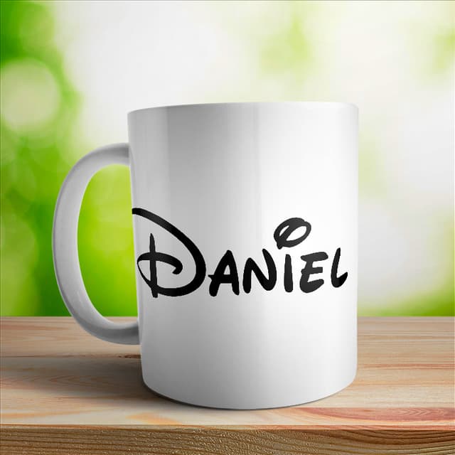 Taza grabada con nombre