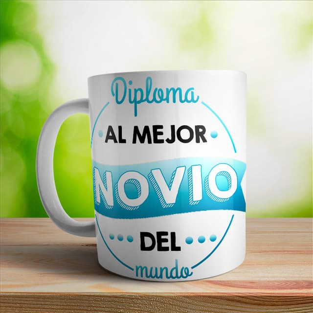Taza diploma al mejor novio