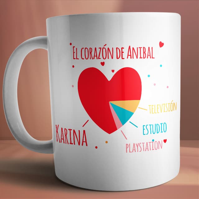 Taza divertida para pareja de hobbies