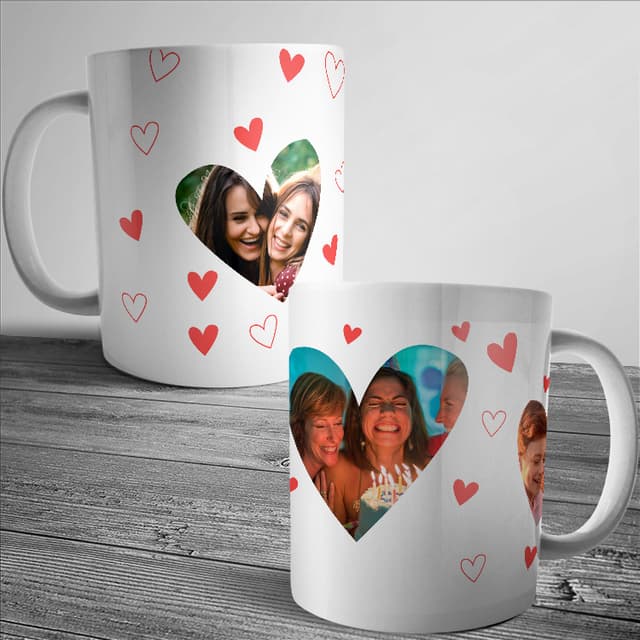 Taza con 3 fotos