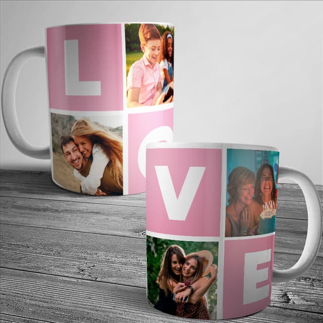 Taza 4 fotos en collage