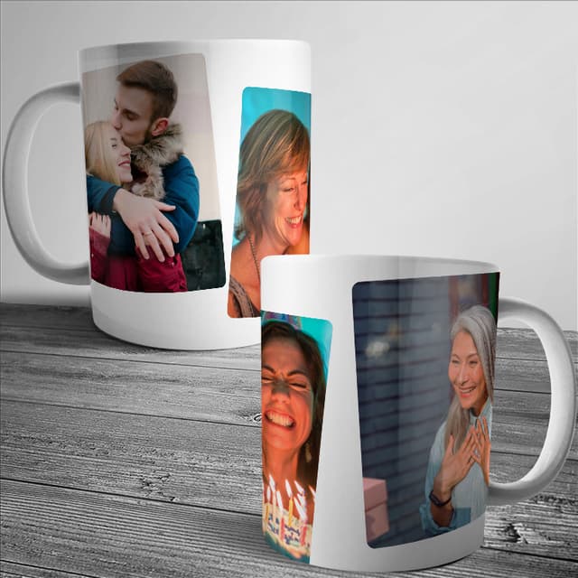 Taza con 3 fotos