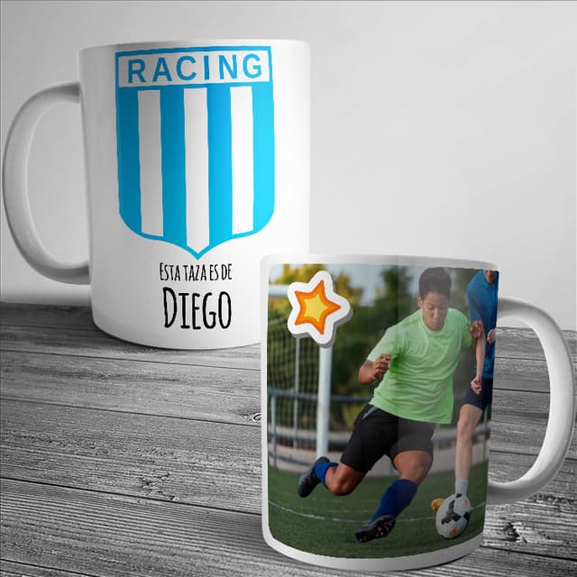 Taza de Racing club con foto
