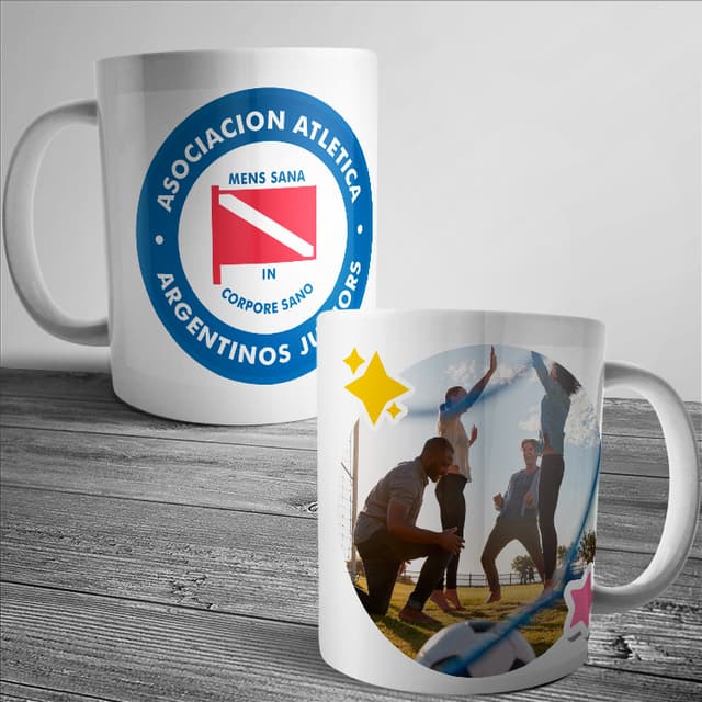 Taza Argentinos Junior con foto 