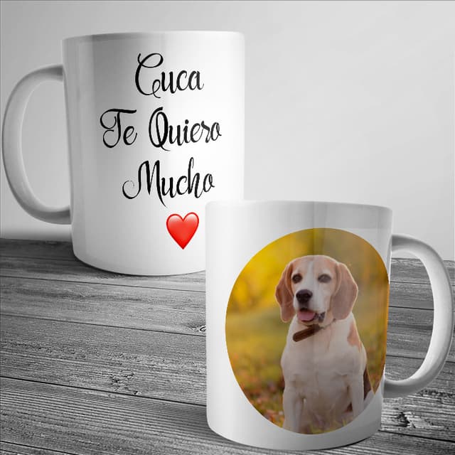 Taza con frase Te quiero