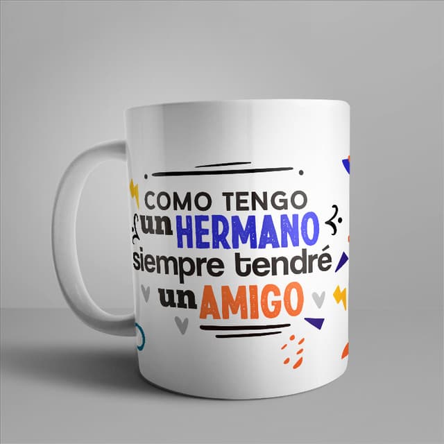 Taza hermano como un amigo