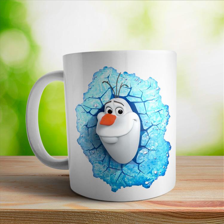 Taza de Olaf de Frozen en 3d - 0