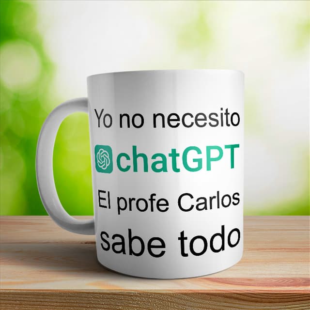 Taza el profe sabe todo con ChatGPT