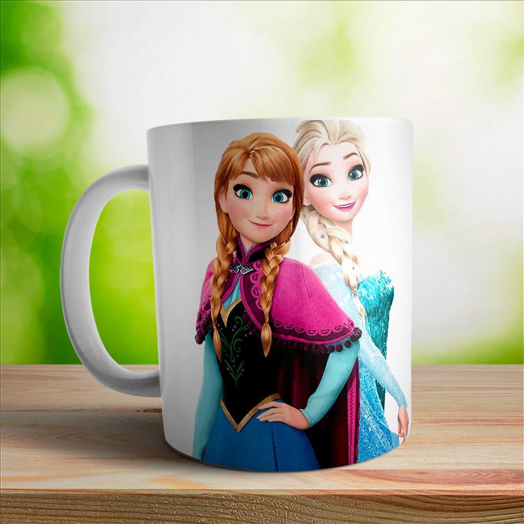 Taza Elsa y Ana juntas - Frozen - 0